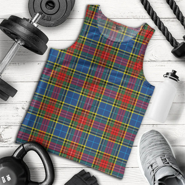 Bethune Modern Clan Badge Tartan Men Tank Top