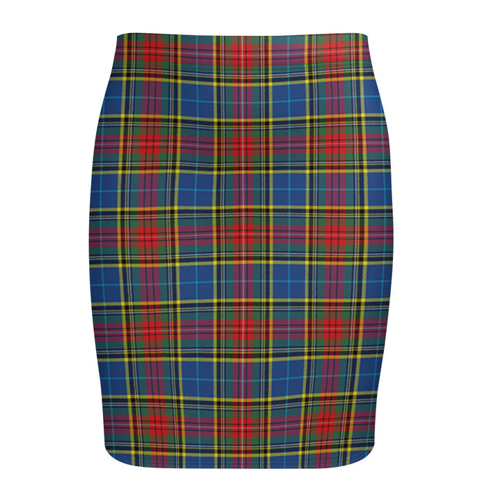 Bethune Modern Tartan Fitted Skirt