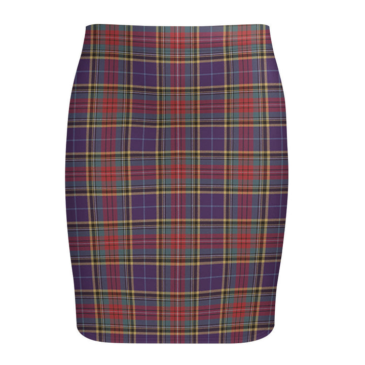 Bethune Weathered Tartan Fitted Skirt