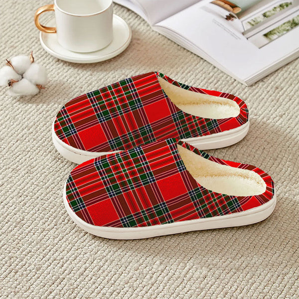 Binning Clan Badge Tartan Plush Slipper