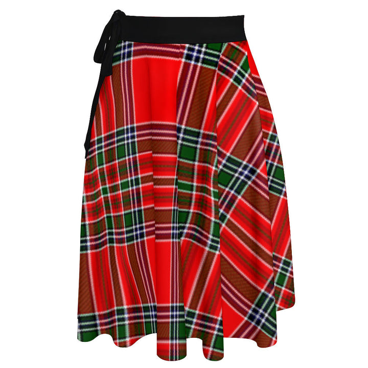 Binning Tartan Wrap Skirt