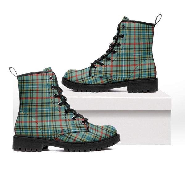 Bisset Ancient Clan Badge Tartan Leather Boots