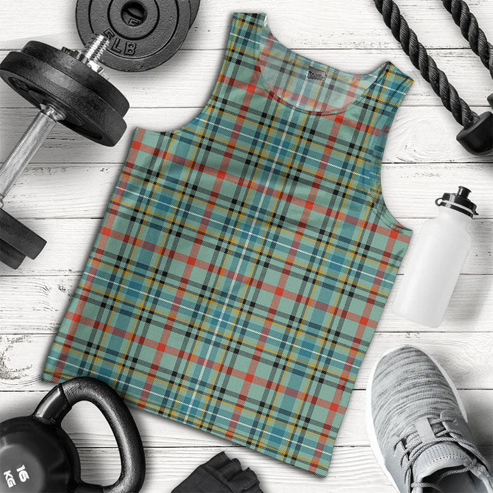 Bisset Ancient Clan Badge Tartan Men Tank Top