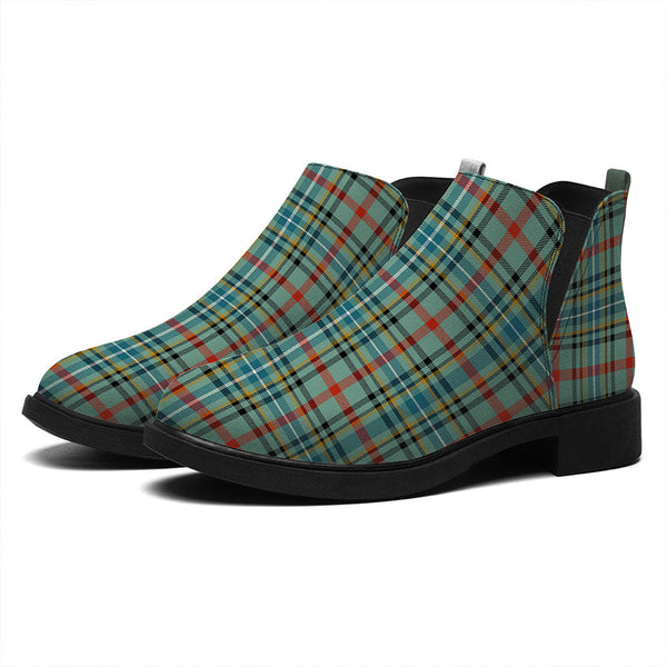 Bisset Ancient Tartan Flat Ankle Boots
