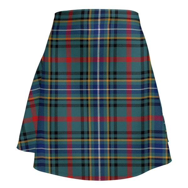 Bisset Modern Clan Badge Tartan Flared Skirt