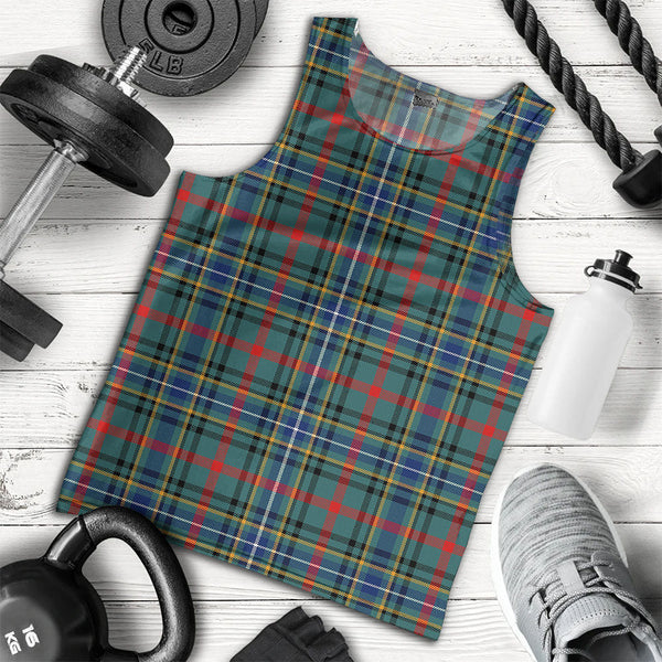 Bisset Modern Clan Badge Tartan Men Tank Top