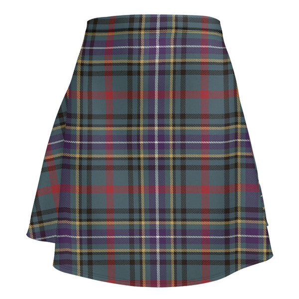 Bisset Weathered Clan Badge Tartan Flared Skirt