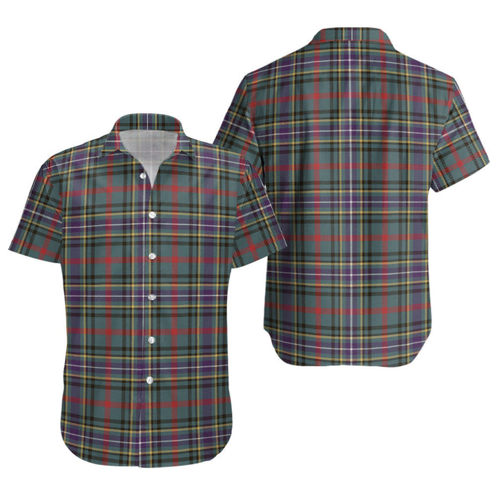 Bisset Weathered Clan Badge Tartan Short Sleeve Shirt