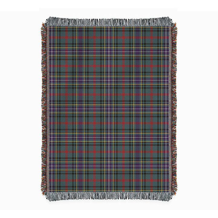 Bisset Weathered Clan Badge Tartan Woven Blanket