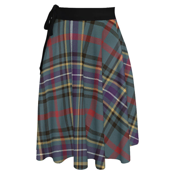 Bisset Weathered Tartan Wrap Skirt
