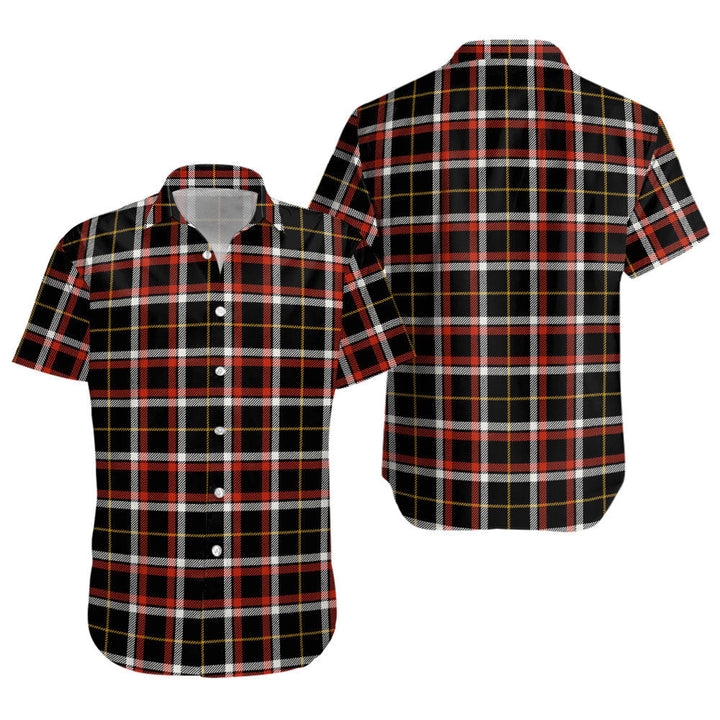 Black (DCD) Ancient Clan Badge Tartan Short Sleeve Shirt