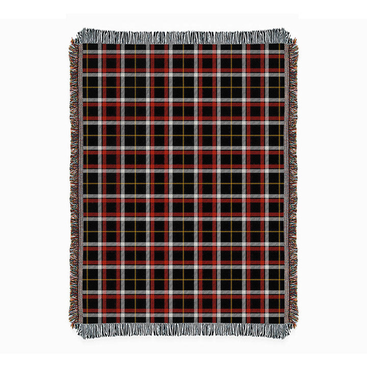 Black (DCD) Ancient Clan Badge Tartan Woven Blanket