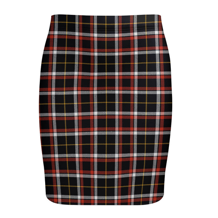 Black (DCD) Ancient Tartan Fitted Skirt