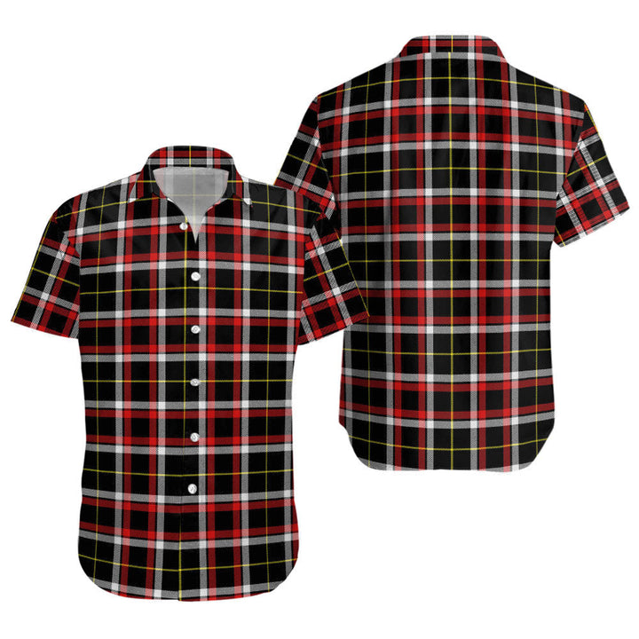 Black (DCD) Modern Clan Badge Tartan Short Sleeve Shirt