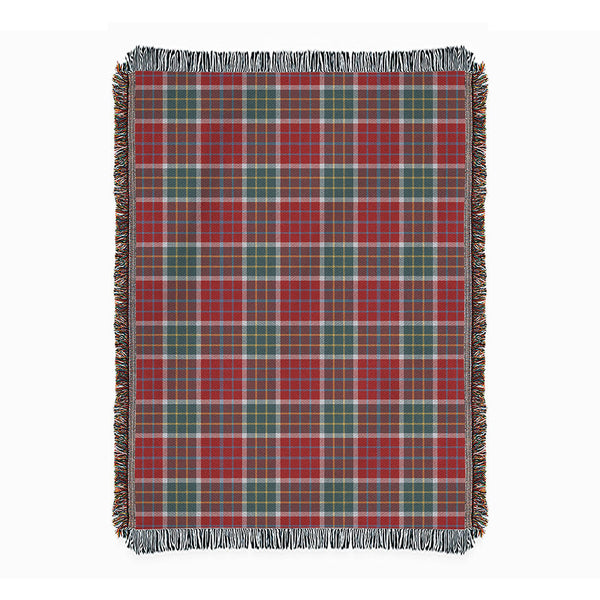 Blackie Weathered Clan Badge Tartan Woven Blanket