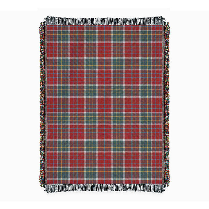 Blackie Weathered Clan Badge Tartan Woven Blanket