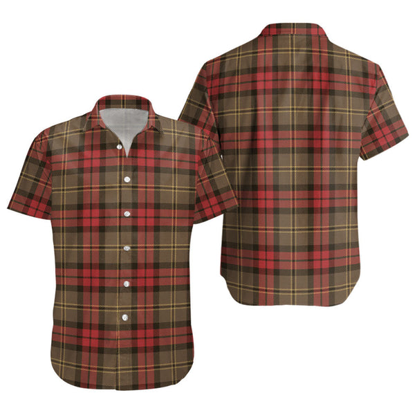 Blackstock Hunting Weathered Clan Badge Tartan Short Sleeve Shirt