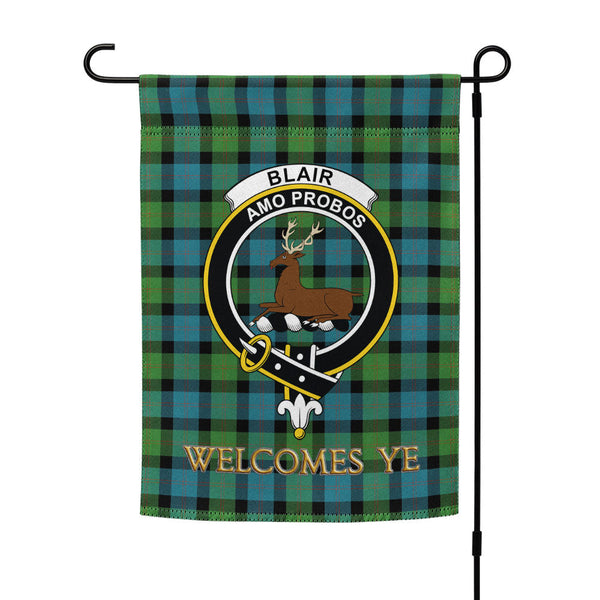Blair Ancient Clan Badge Tartan Garden Flag