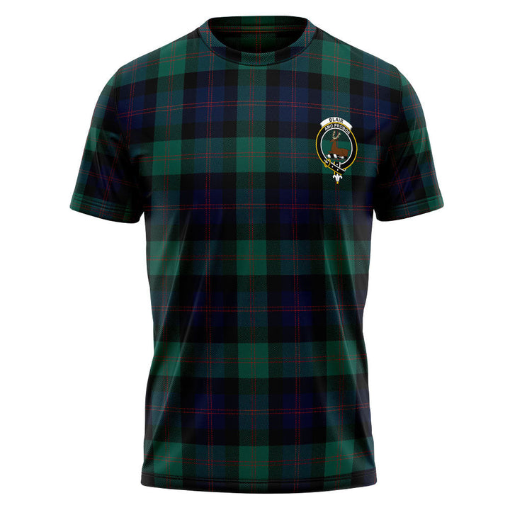 Blair Modern Clan Badge Tartan T-Shirt