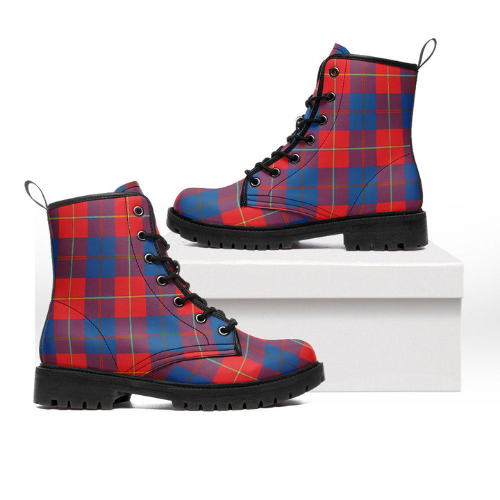 Blane Clan Badge Tartan Leather Boots