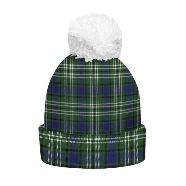 Blyth Clan Badge Tartan Bobble Beanie Hat