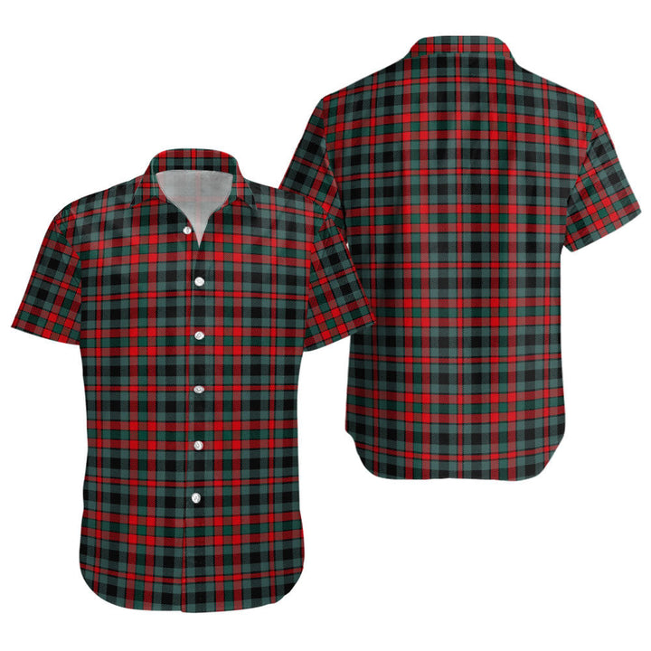 Borthwick Modern Clan Badge Tartan Short Sleeve Shirt