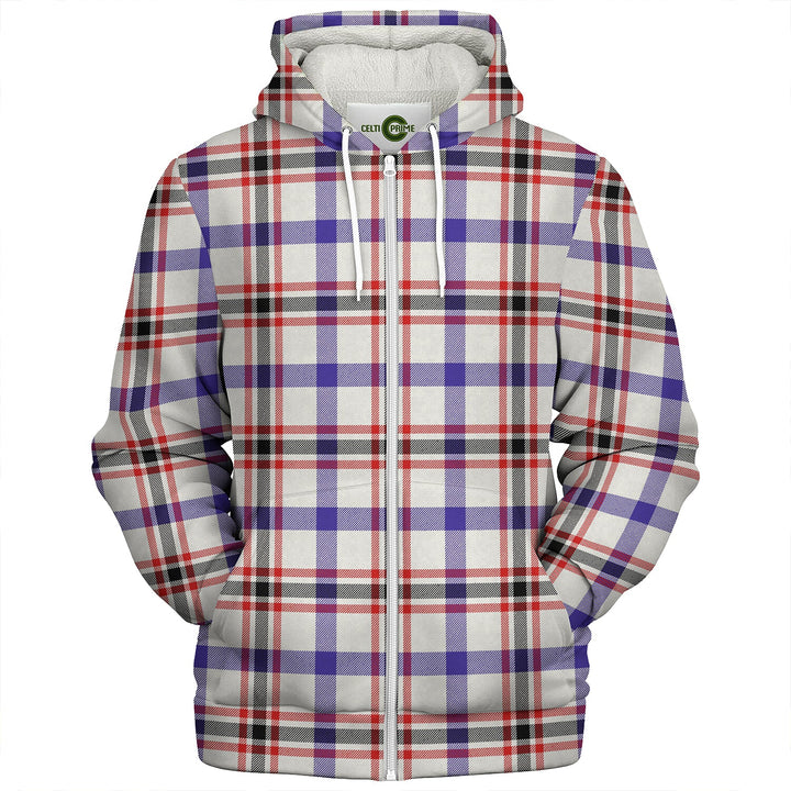 Boswell Dress Modern Clan Badge Tartan Sherpa Hoodie