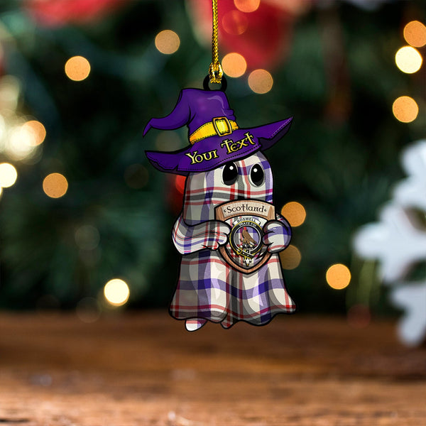 Boswell Dress Modern Clan Badge Tartan Wood Acrylic Ornament Halloween Ghost