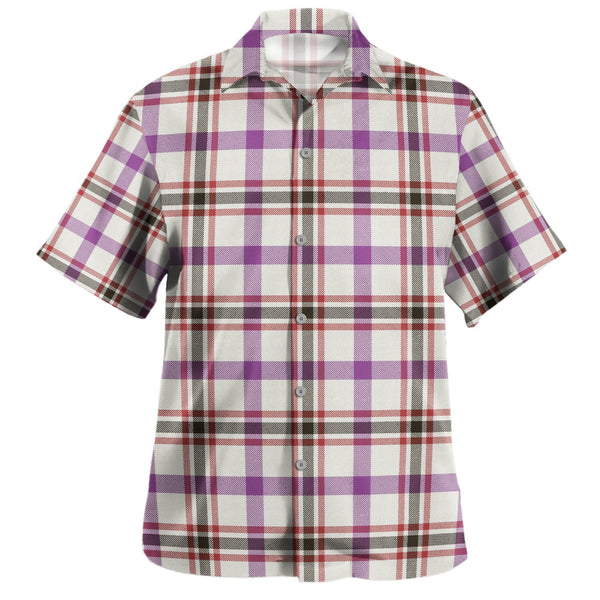 Boswell Dress Weathered Clan Badge Tartan Hawaiian Shirt
