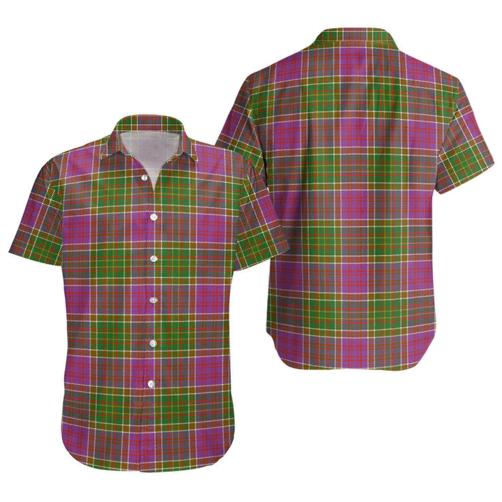 Bowie Ancient Clan Badge Tartan Short Sleeve Shirt
