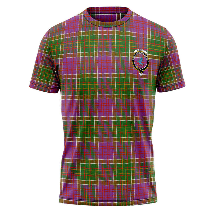 Bowie Ancient Clan Badge Tartan T-Shirt