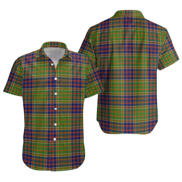 Bowie Modern Clan Badge Tartan Short Sleeve Shirt