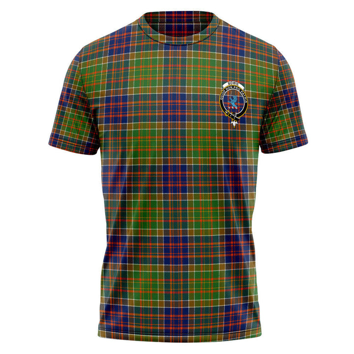 Bowie Modern Clan Badge Tartan T-Shirt