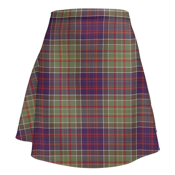 Bowie Weathered Clan Badge Tartan Flared Skirt