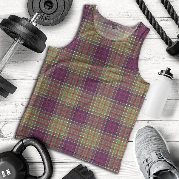 Bowie Weathered Clan Badge Tartan Men Tank Top