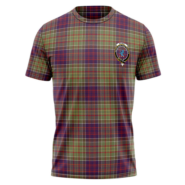 Bowie Weathered Clan Badge Tartan T-Shirt