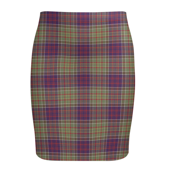 Bowie Weathered Tartan Fitted Skirt