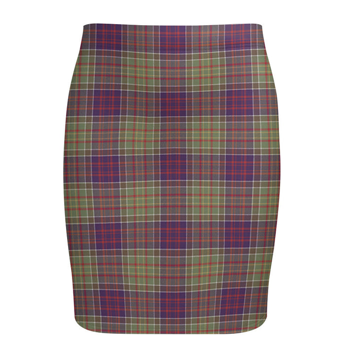 Bowie Weathered Tartan Fitted Skirt