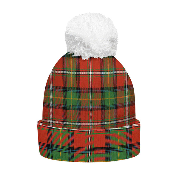 Boyd Ancient Clan Badge Tartan Bobble Beanie Hat