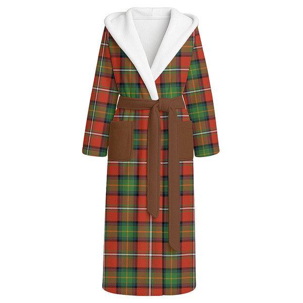 Boyd Ancient Clan Badge Tartan Flannel Hooded Bathrobe