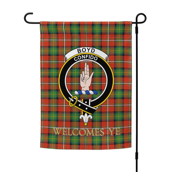 Boyd Ancient Clan Badge Tartan Garden Flag