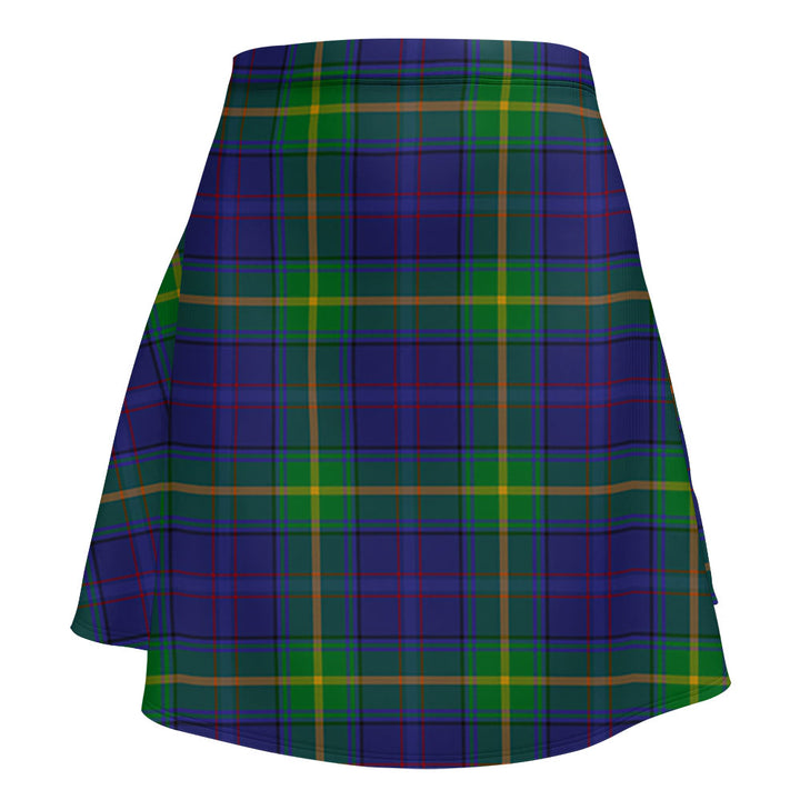 Boyle Clan Badge Tartan Flared Skirt