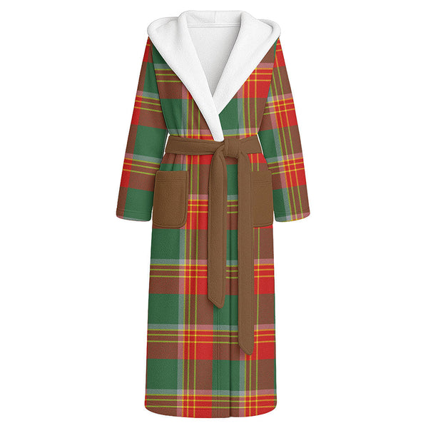 Brisbane Modern Clan Badge Tartan Flannel Hooded Bathrobe