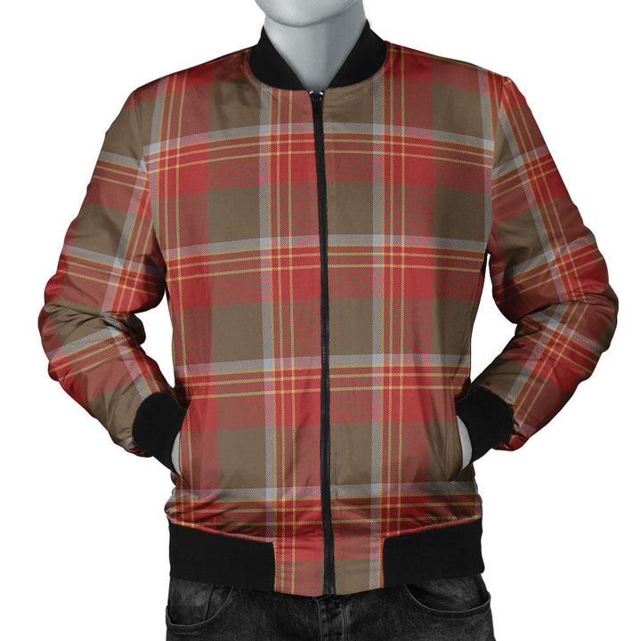 Brisbane Weathered Clan Badge Tartan Bomber Jacket