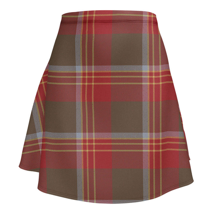 Brisbane Weathered Clan Badge Tartan Flared Skirt