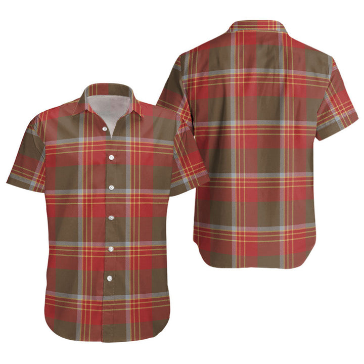 Brisbane Weathered Clan Badge Tartan Short Sleeve Shirt