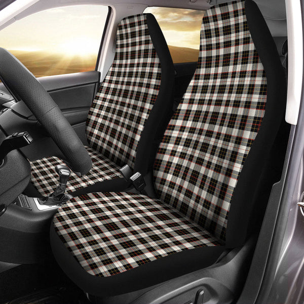 Brodie Black & White Clan Badge Tartan Car Seat Covers