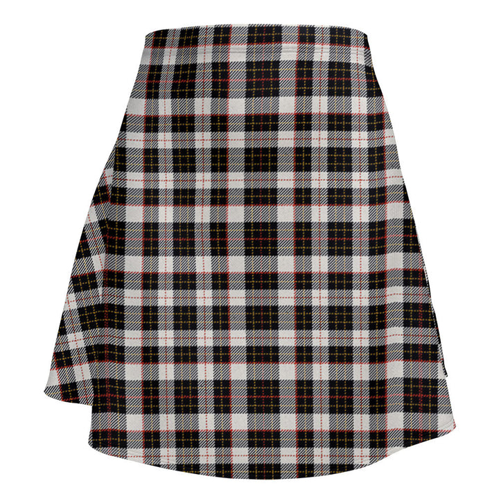 Brodie Black & White Clan Badge Tartan Flared Skirt