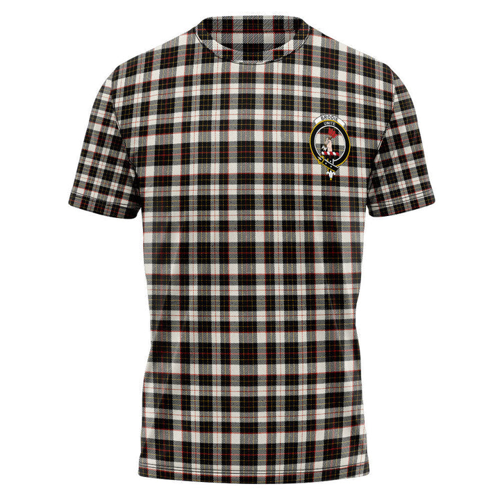 Brodie Black & White Clan Badge Tartan T-Shirt