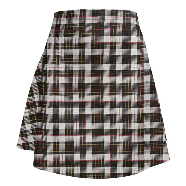 Brodie Black & White Weathered Clan Badge Tartan Flared Skirt